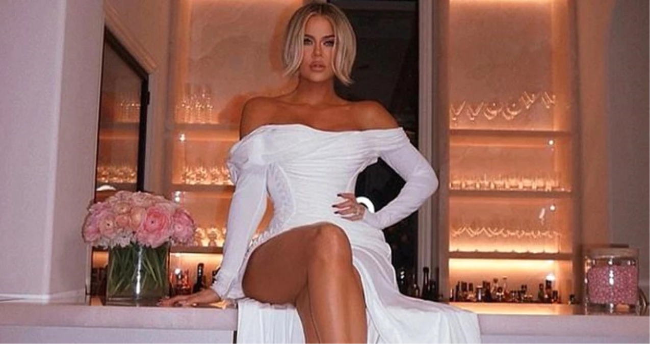 Khloe Kardashian beyaz dekolteli elbisesiyle takipçilerinden 2,5 milyon beğeni aldı