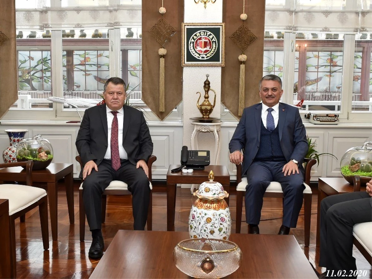 Vali Yazıcı, "Ankara\'da Yargıtay Başkanı Cirit\'i ziyaret etti"
