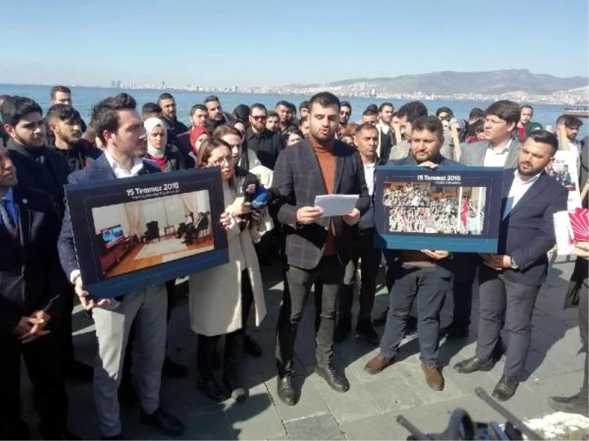 AK Parti\'li gençlerden Kılıçdaroğlu\'na fotoğraflarla FETÖ tepkisi