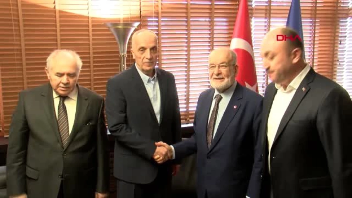 Ankara karamollaoğlu, türk-iş genel başkan atalay\'ı ziyaret etti