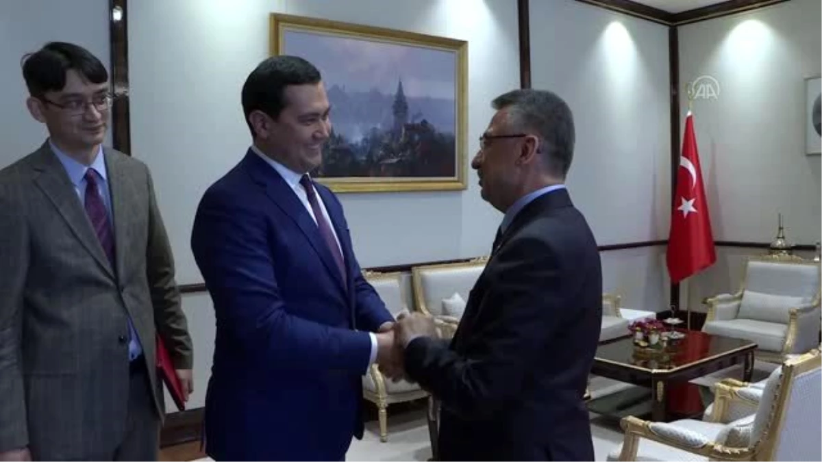 Cumhurbaşkanı Yardımcısı Oktay, Özbekistan Yatırım ve Dış Ticaret Bakanı Umrzakov\'u kabul etti