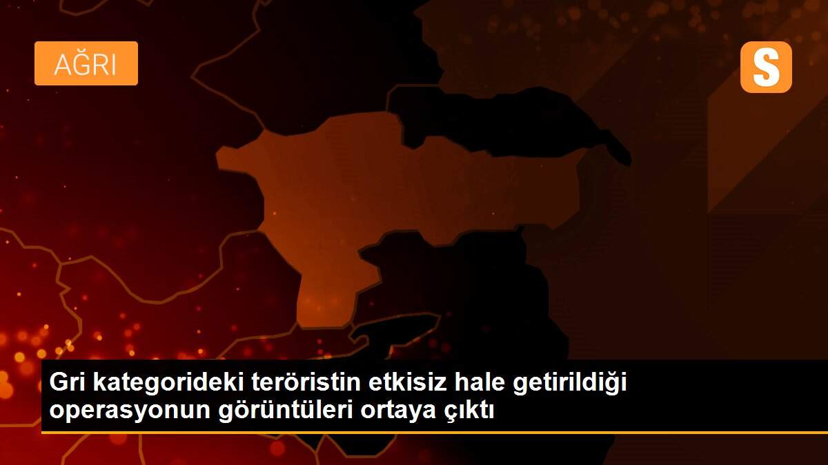 Gri kategorideki teröristin etkisiz hale getirildiği operasyonun görüntüleri ortaya çıktı