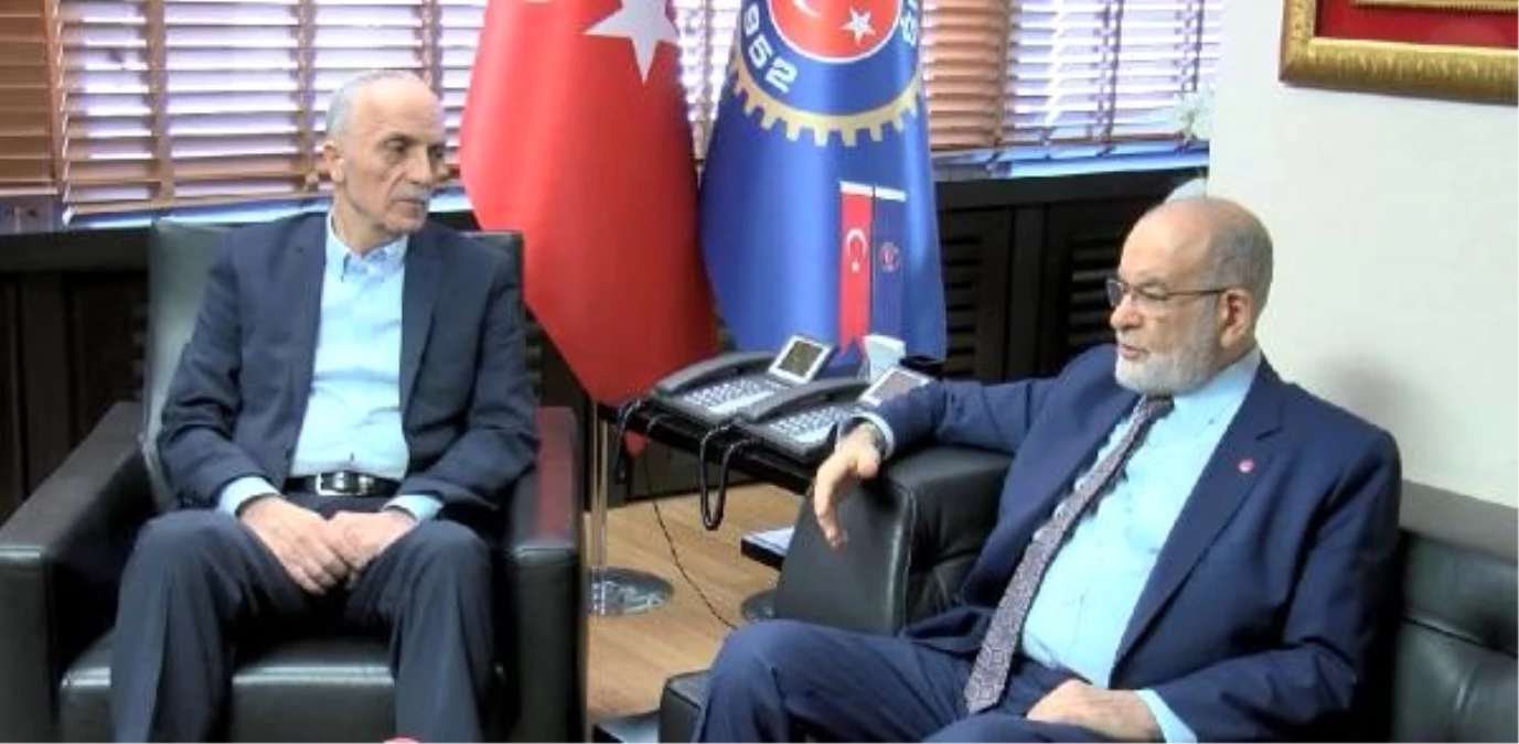 Karamollaoğlu, Türk-İş Genel Başkan Atalay\'ı ziyaret etti
