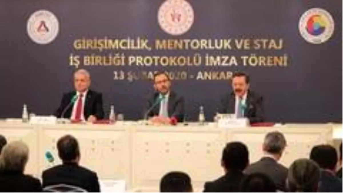 TOBB\'da \'Girişimcilik, Mentorluk ve Staj İş Birliği Protokolü\' imzalandı