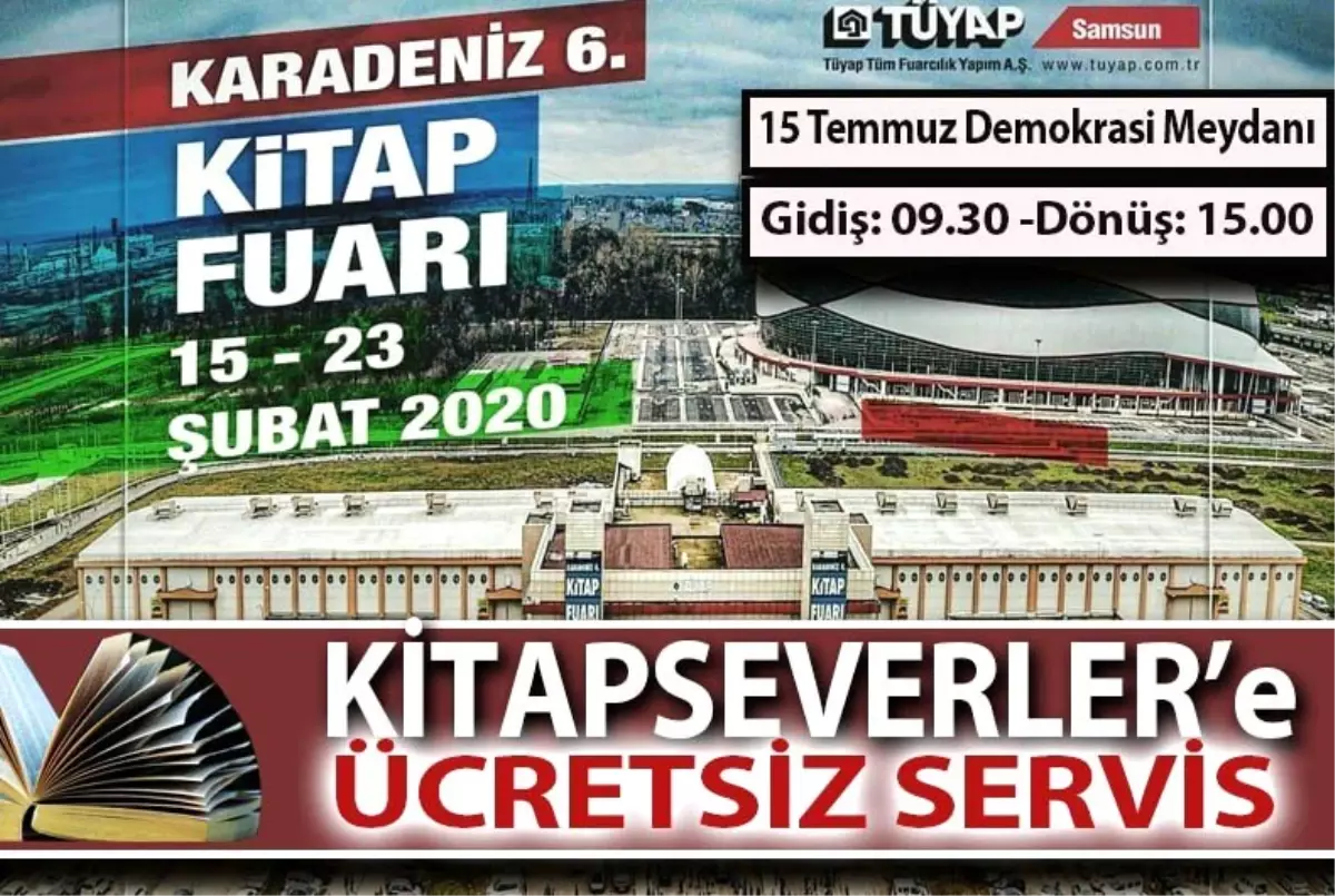 Bafra Belediyesi kitapseverleri ücretsiz taşıyacak