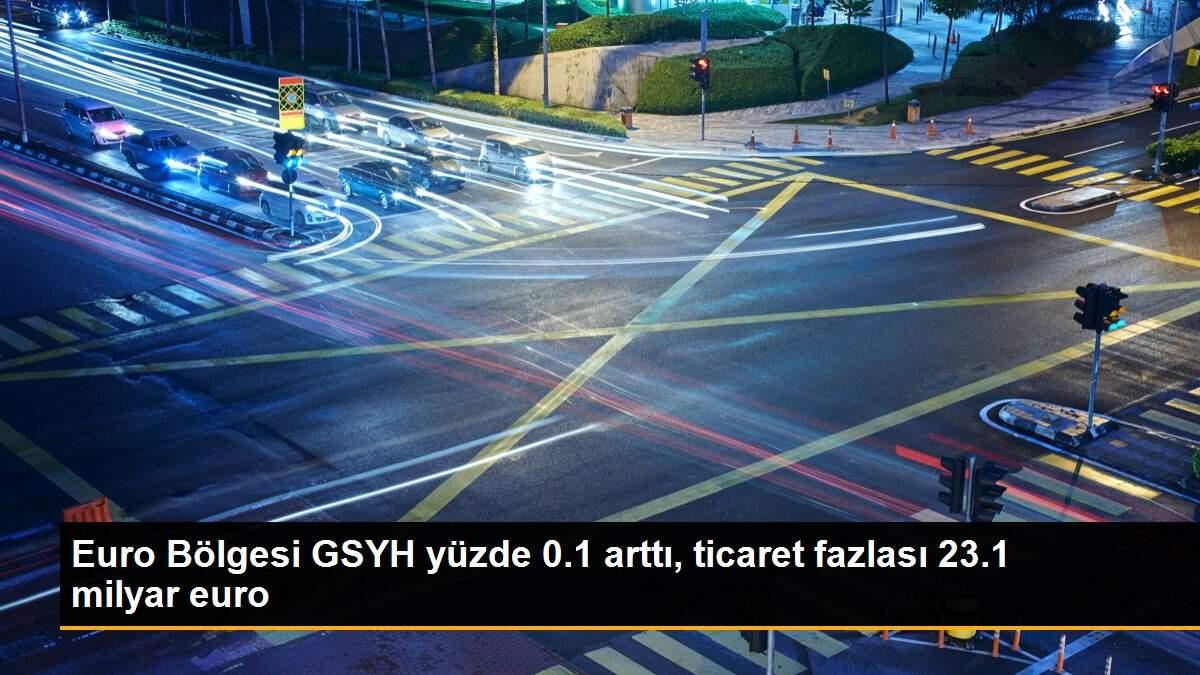 Euro Bölgesi GSYH yüzde 0.1 arttı, ticaret fazlası 23.1 milyar euro