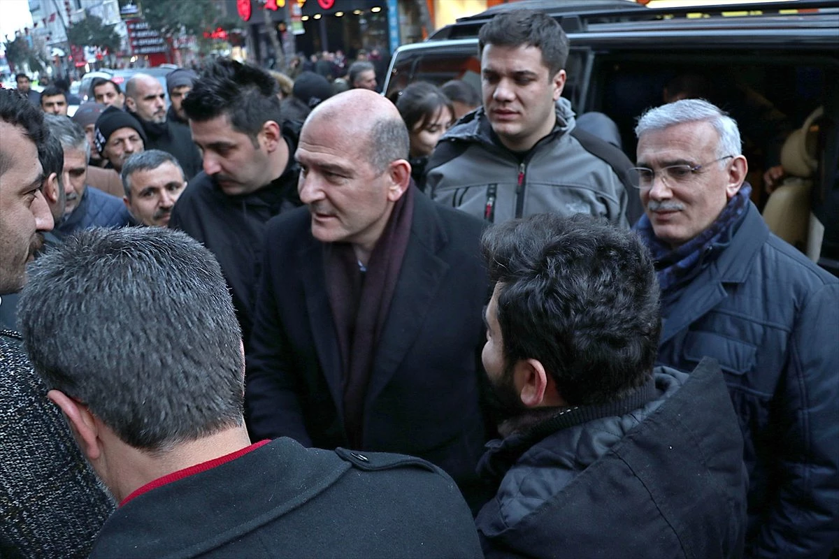 İçişleri Bakanı Soylu, Elazığ\'da esnafı ziyaret etti
