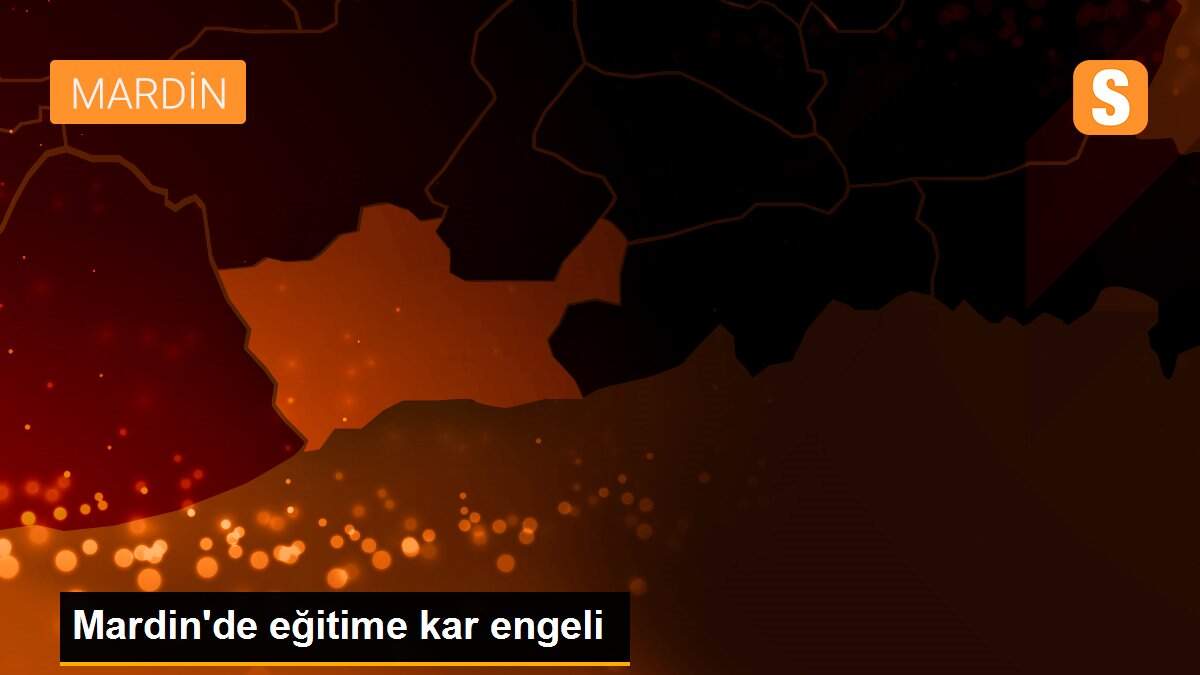 Mardin\'de eğitime kar engeli