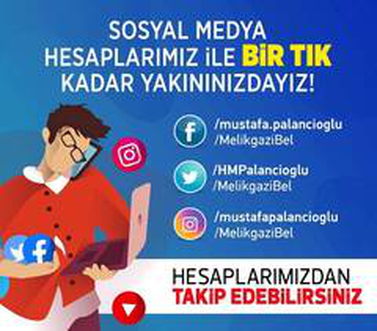 Melikgazi Belediyesi\'nden sosyal medya kullanıcılarına davet