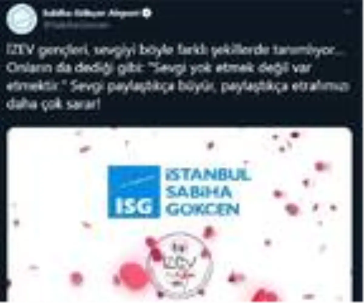 Sabiha Gökçen\'den Sevgililer Günü için anlamlı paylaşım