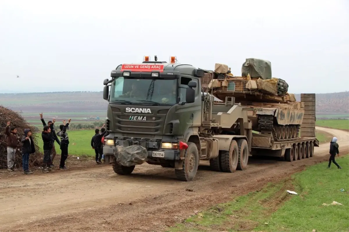 Sınıra tank sevkiyatı