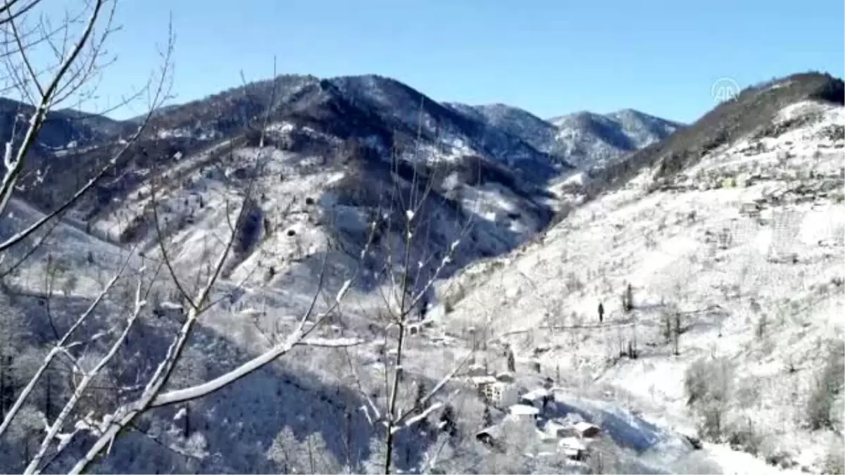 Karadeniz\'in kardan kapanan yollarını açıyorlar