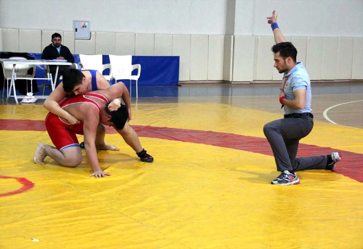 Malatya\'da okullararası güreş şampiyonası yapıldı