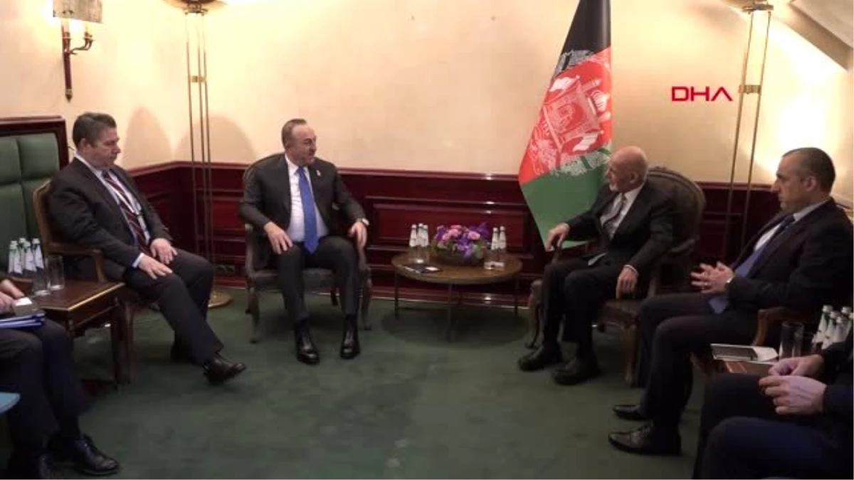 Çavuşoğlu, afganistan cumhurbaşkanı gani ile görüştü