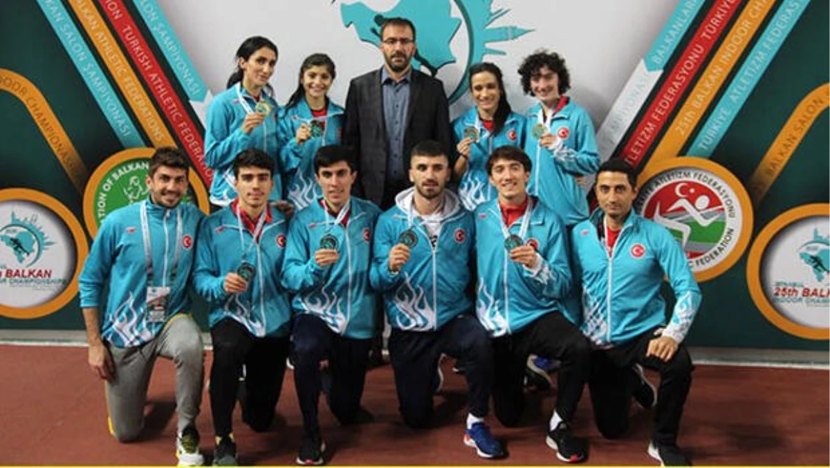 Milli atletlerden Balkan Salon Şampiyonası\'nda 16 madalya