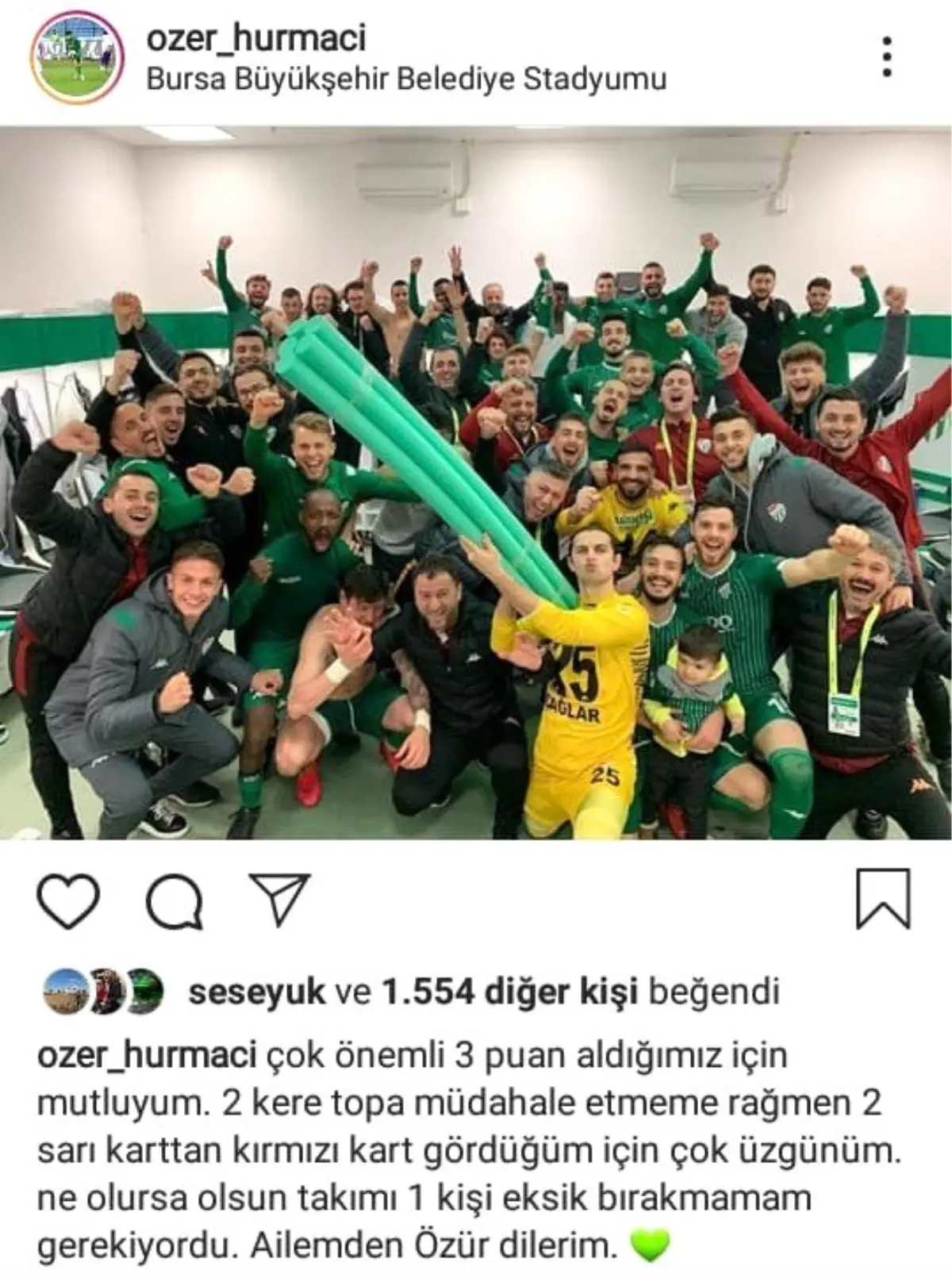 Özer Hurmacı özür diledi