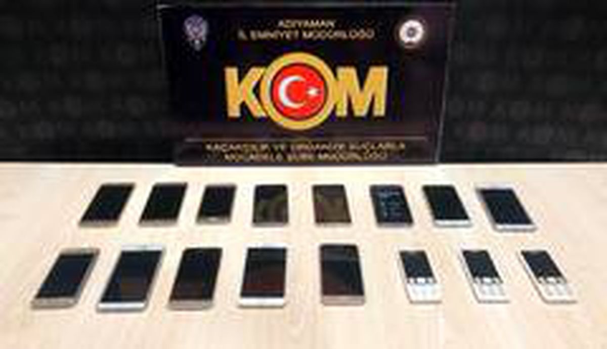 Adıyaman\'da iş yerine "cep telefonu" baskını