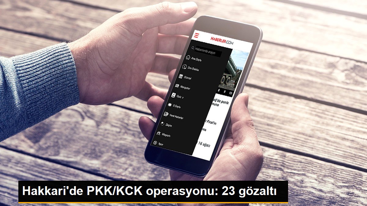 Hakkari\'de PKK/KCK operasyonu: 23 gözaltı