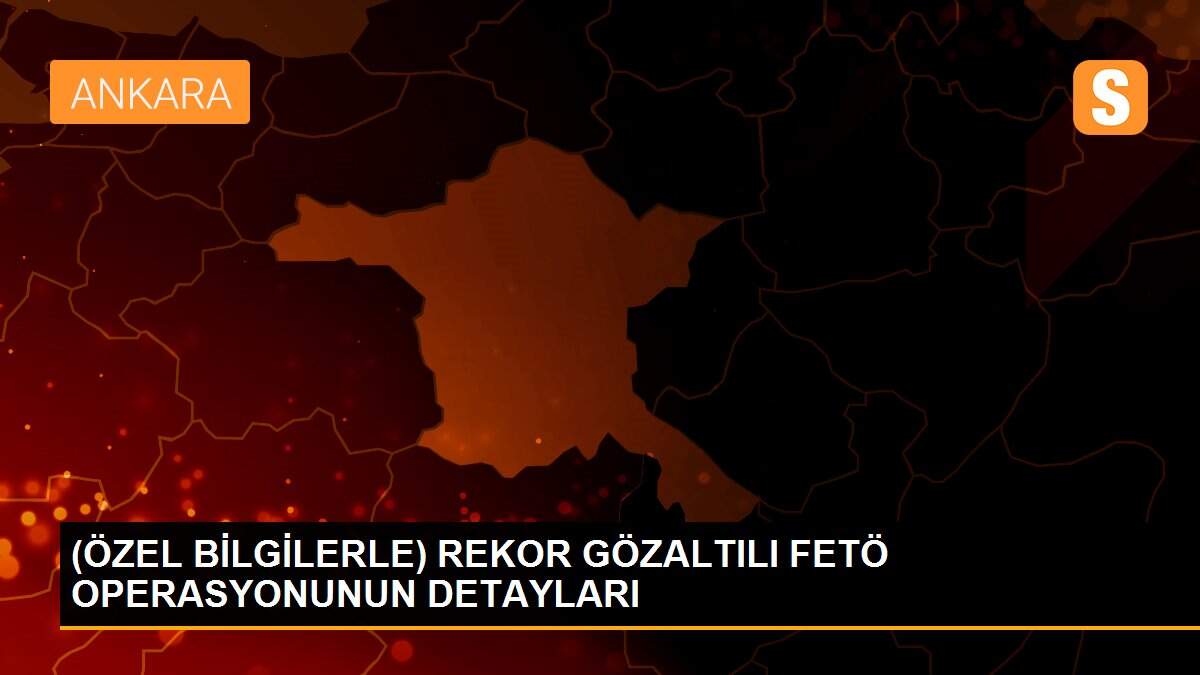 (ÖZEL BİLGİLERLE) REKOR GÖZALTILI FETÖ OPERASYONUNUN DETAYLARI
