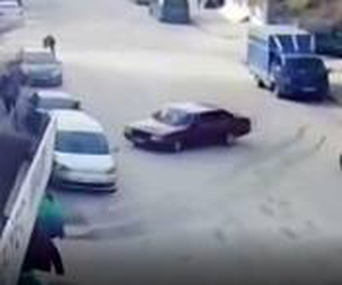 Trafikte drift kaza ile sonuçlandı