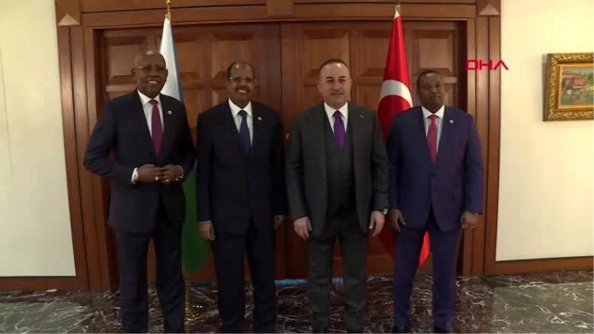 Çavuşoğlu cibuti dışişleri bakanı mahamoud ali youssouf karşılayıp, büyükelçilikler için arsa...