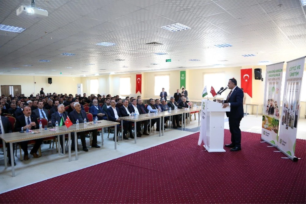 Kayseri Şeker\'den Develi\'deki çiftçilere eğitim semineri