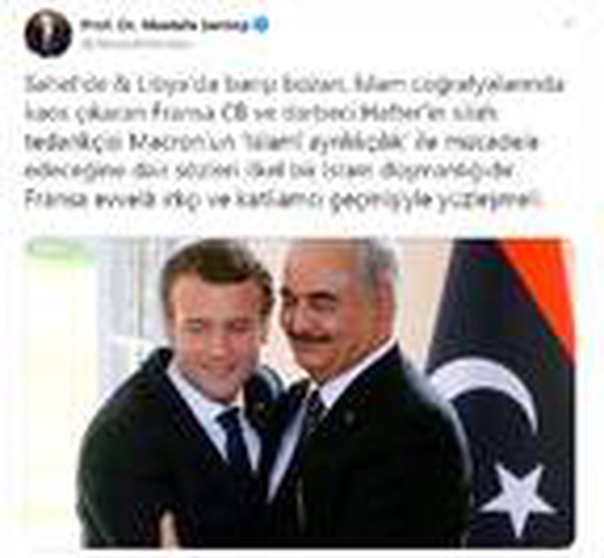TBMM Başkanı Şentop\'tan Macron\'a tepki