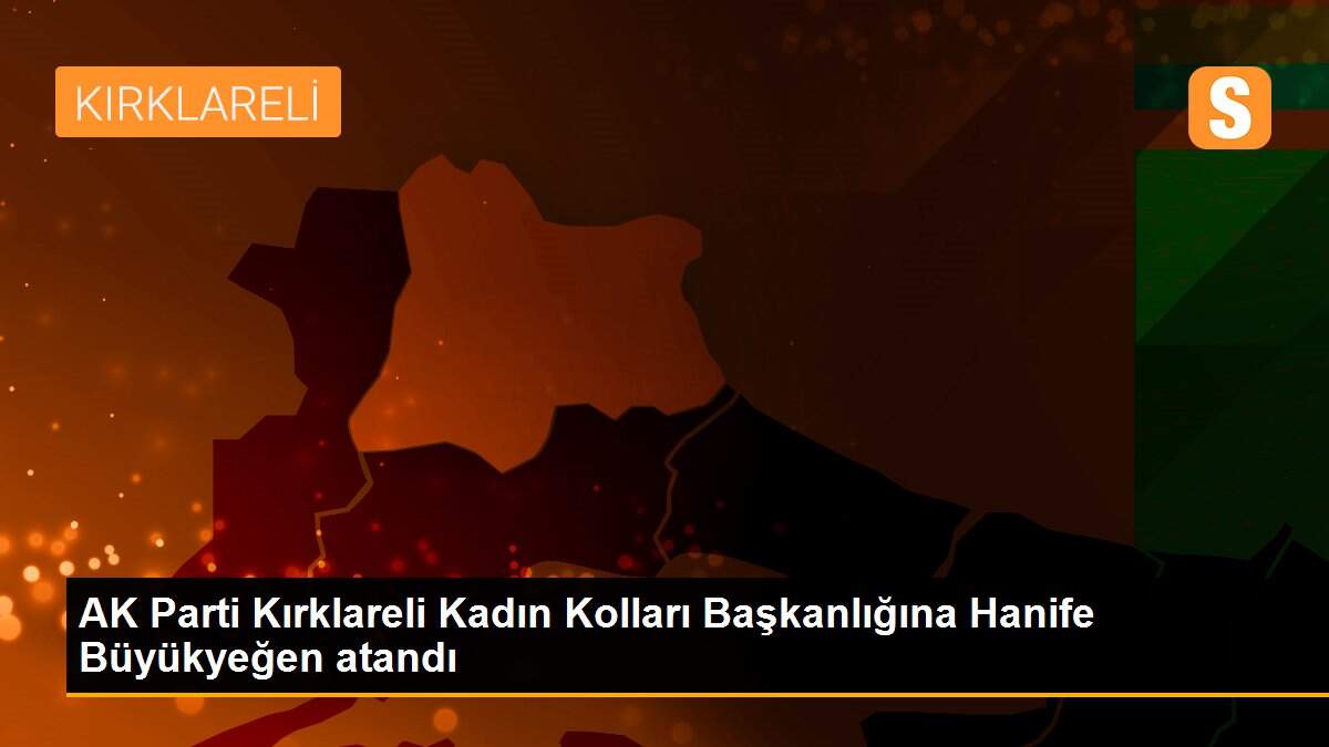 AK Parti Kırklareli Kadın Kolları Başkanlığına Hanife Büyükyeğen atandı