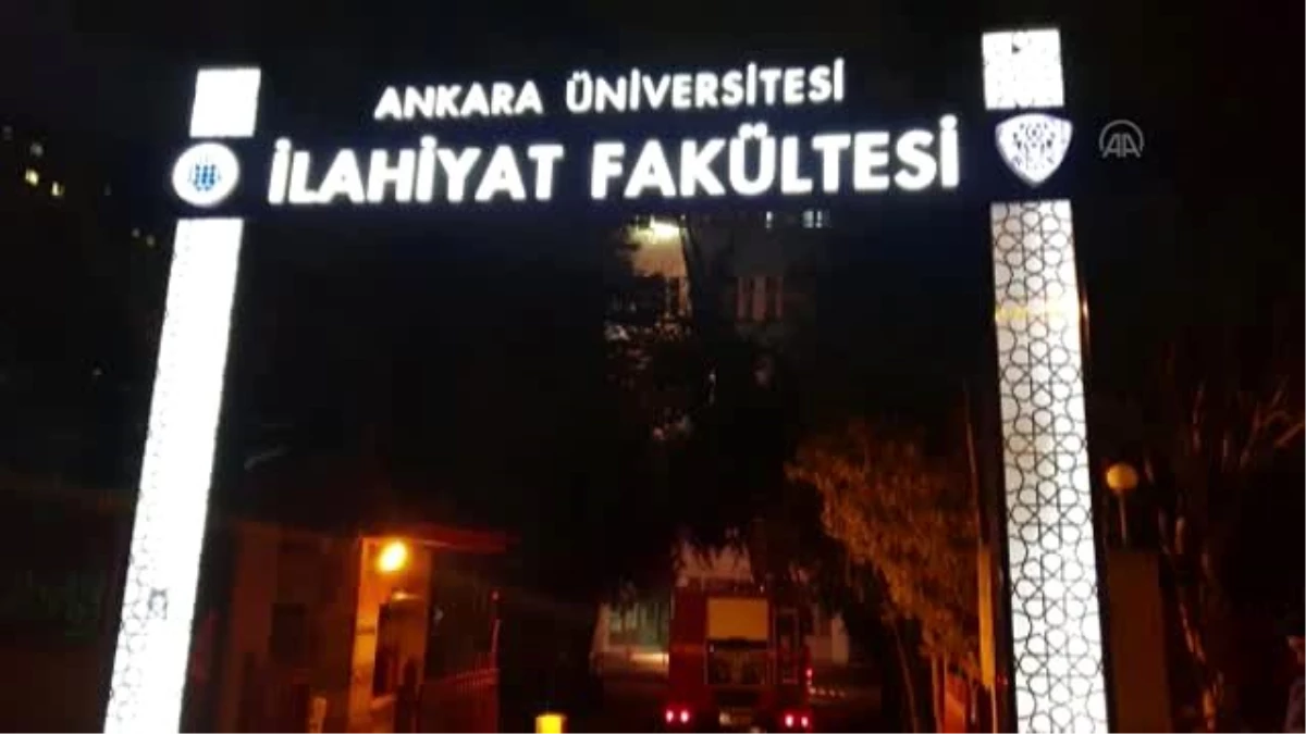 Ankara Üniversitesi İlahiyat Fakültesi\'nde yangın