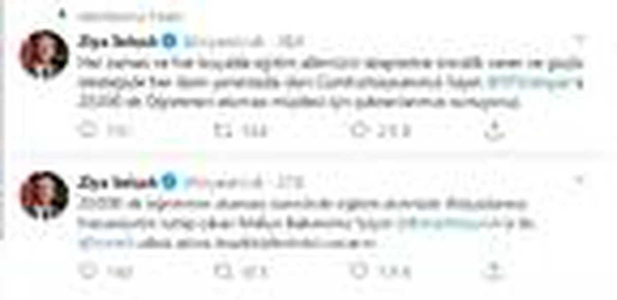 Bakan Selçuk\'tan, 20 bin öğretmen ataması paylaşımı