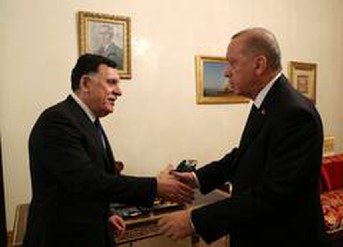 Cumhurbaşkanı Erdoğan, Sarraj\'ı kabul etti