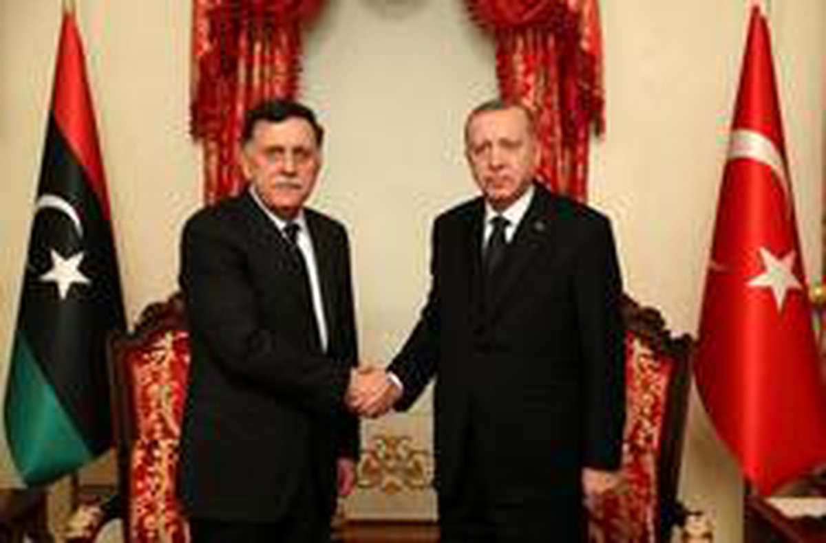 Cumhurbaşkanı Erdoğan, Sarraj\'ı kabul etti