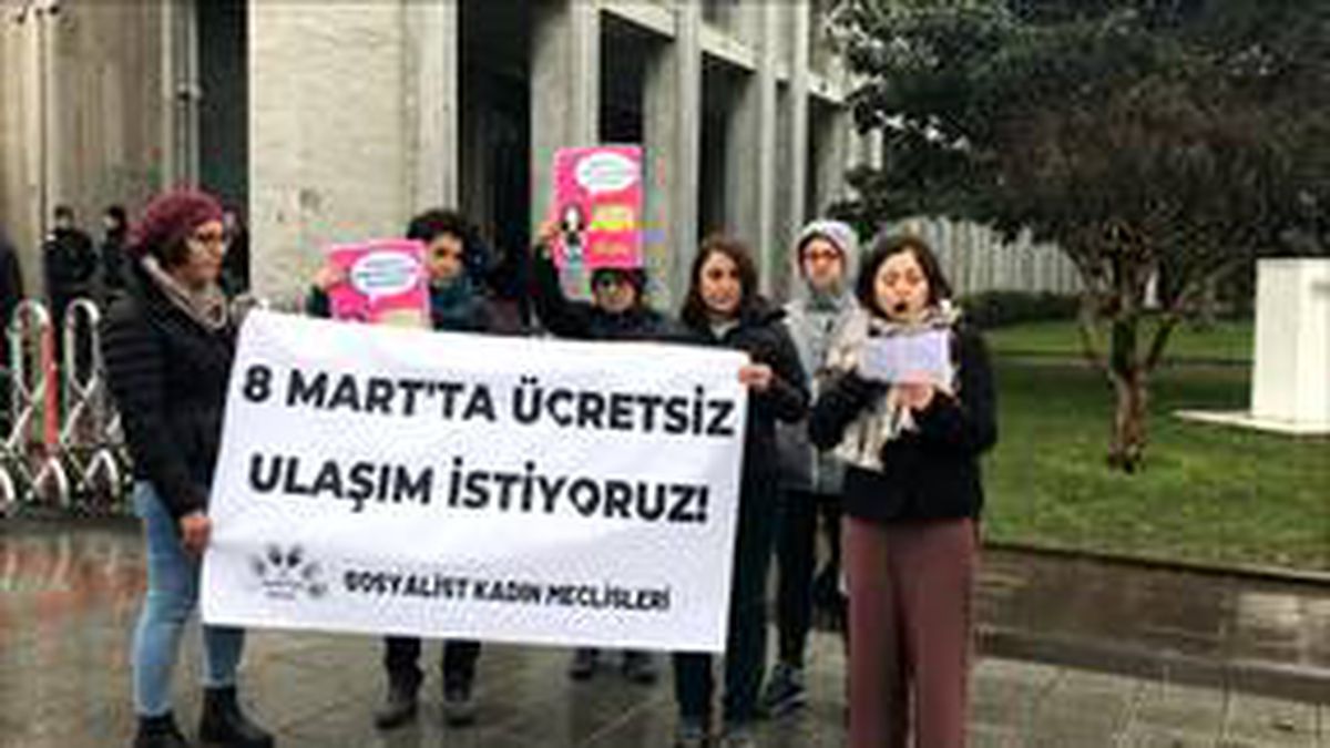 Kadınlara 8 Mart Dünya Kadınlar Günü\'nde toplu ulaşımın ücretsiz olması talep edildi