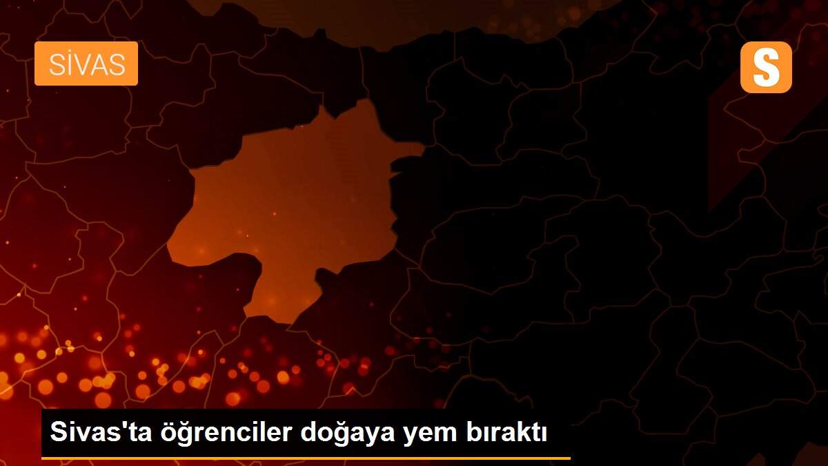 Sivas\'ta öğrenciler doğaya yem bıraktı