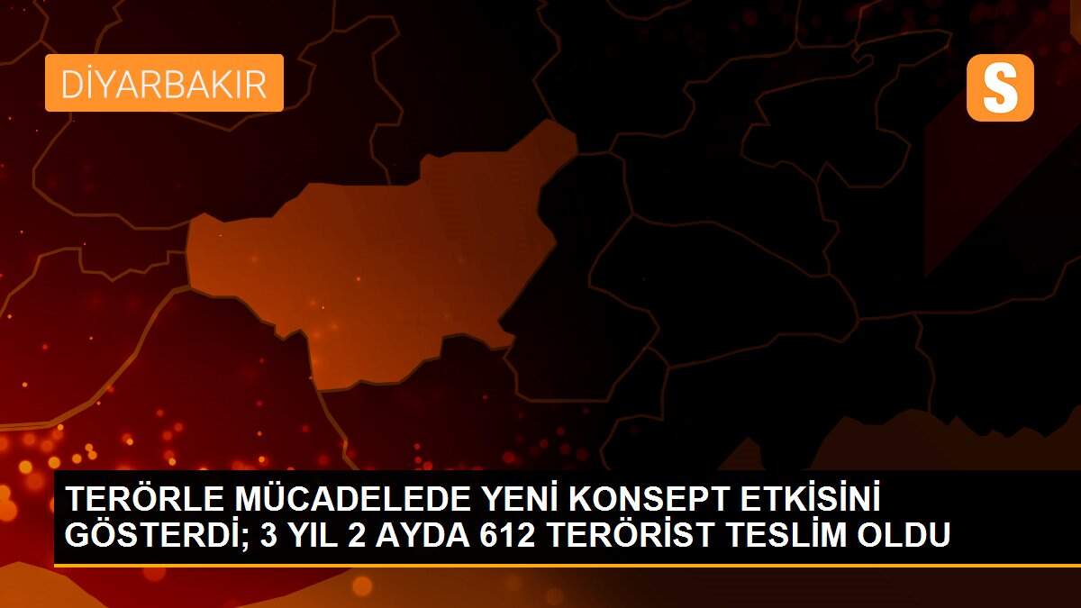 TERÖRLE MÜCADELEDE YENİ KONSEPT ETKİSİNİ GÖSTERDİ; 3 YIL 2 AYDA 612 TERÖRİST TESLİM OLDU