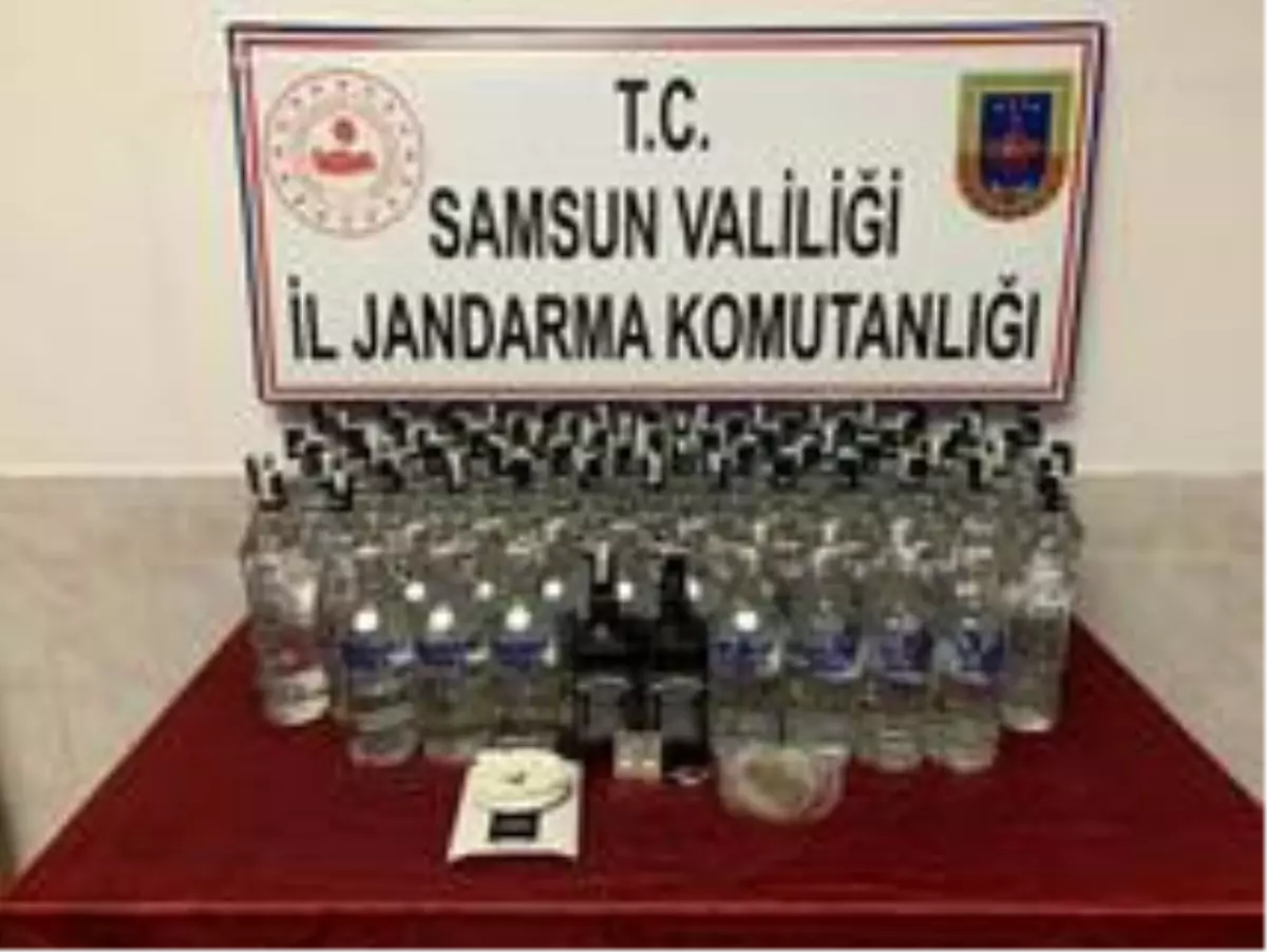 Samsun\'da sahte içki ve uyuşturucu madde operasyonu: 2 gözaltı