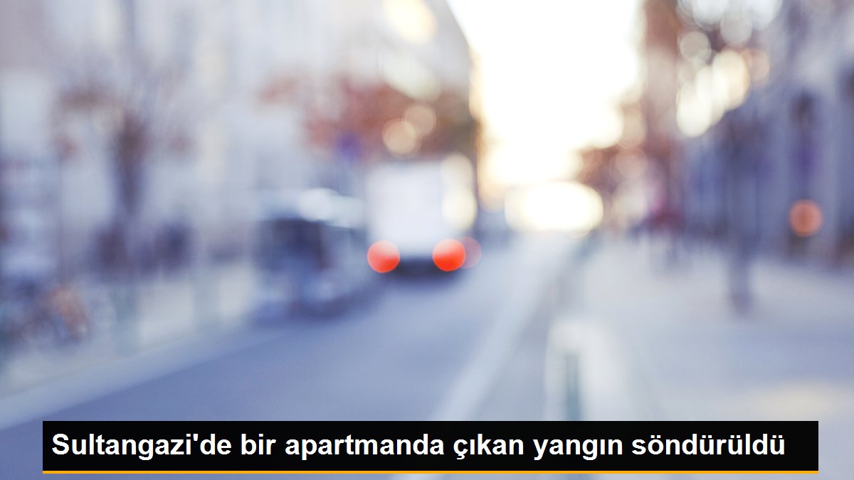 Sultangazi\'de bir apartmanda çıkan yangın söndürüldü