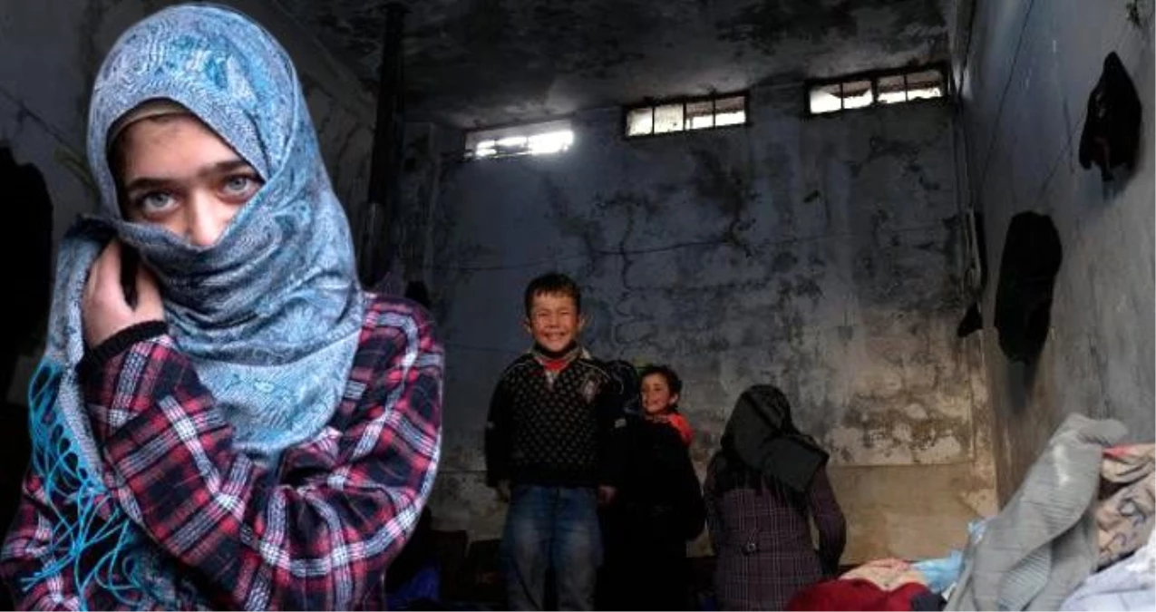 Suriye\'de bombalardan kaçan 75 aile, eski hapishaneye sığındı