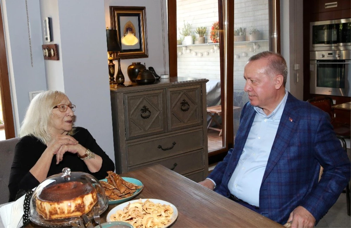 Cumhurbaşkanı Erdoğan yazar Alev Alatlı\'yı ziyaret etti