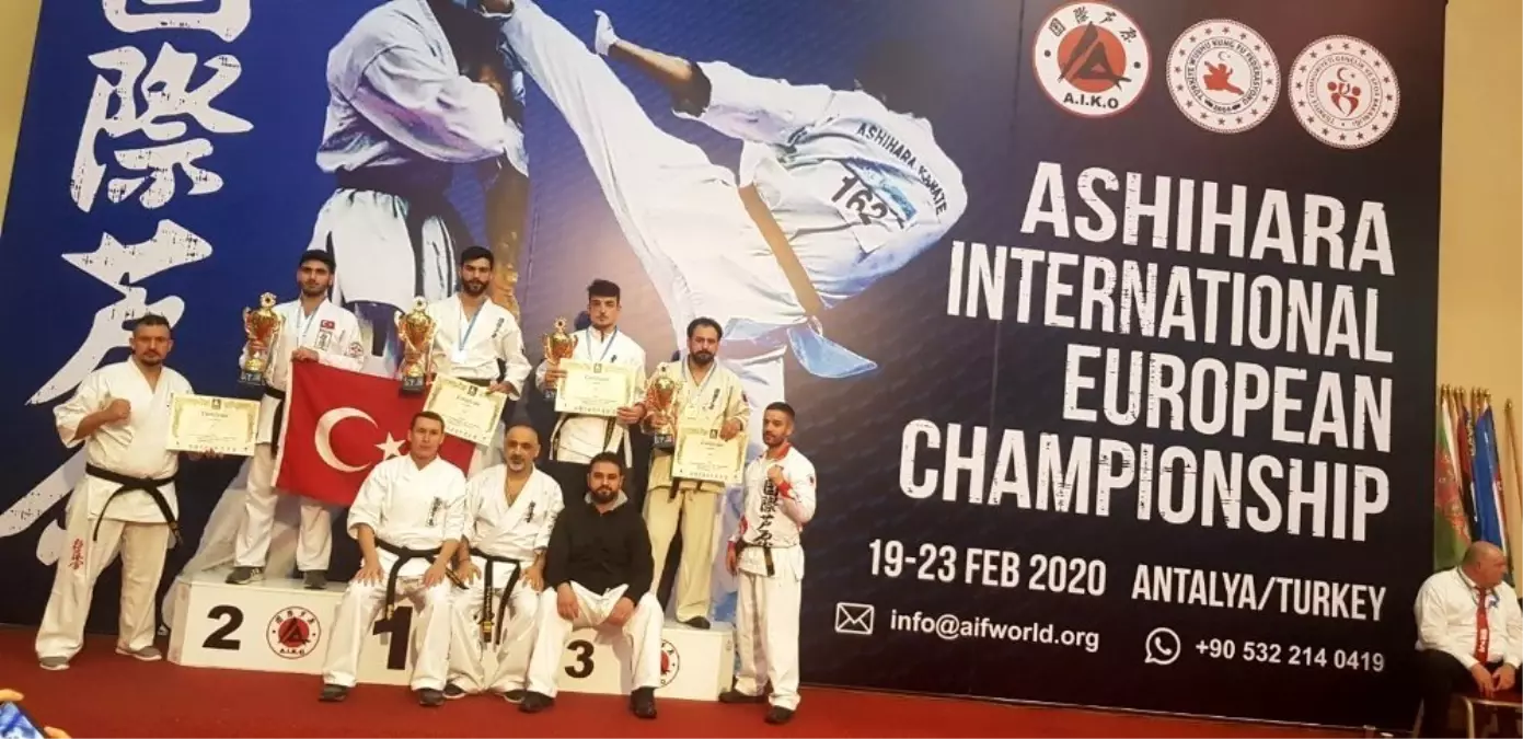 Devrekli sporcular Ashihara Karate Avrupa Şampiyonasında derece aldı