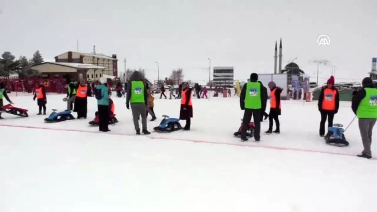 Erciyes\'te eşler "Artık çekilmez oldun" diyerek yarıştı