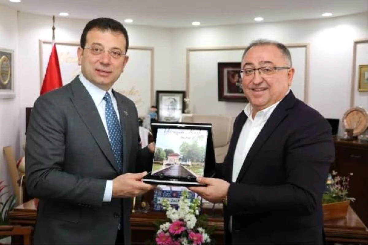 İmamoğlu\'ndan, Yalova Belediye Başkanı Salman\'a ziyaret etti