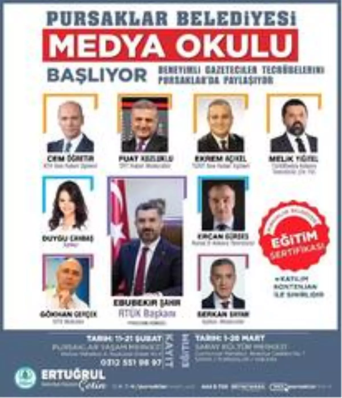 Medyanın duayenleri Pursaklar\'da