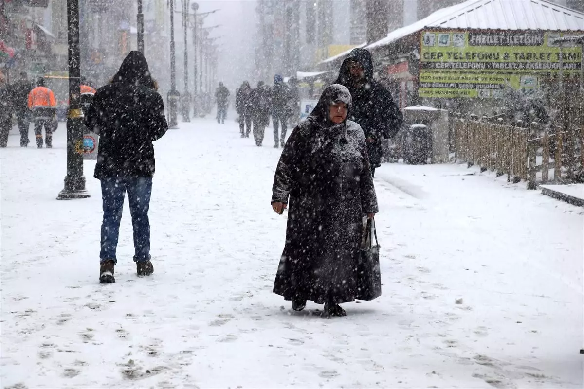 Ağrı ile Erzurum\'da yoğun kar ve tipi etkili oluyor