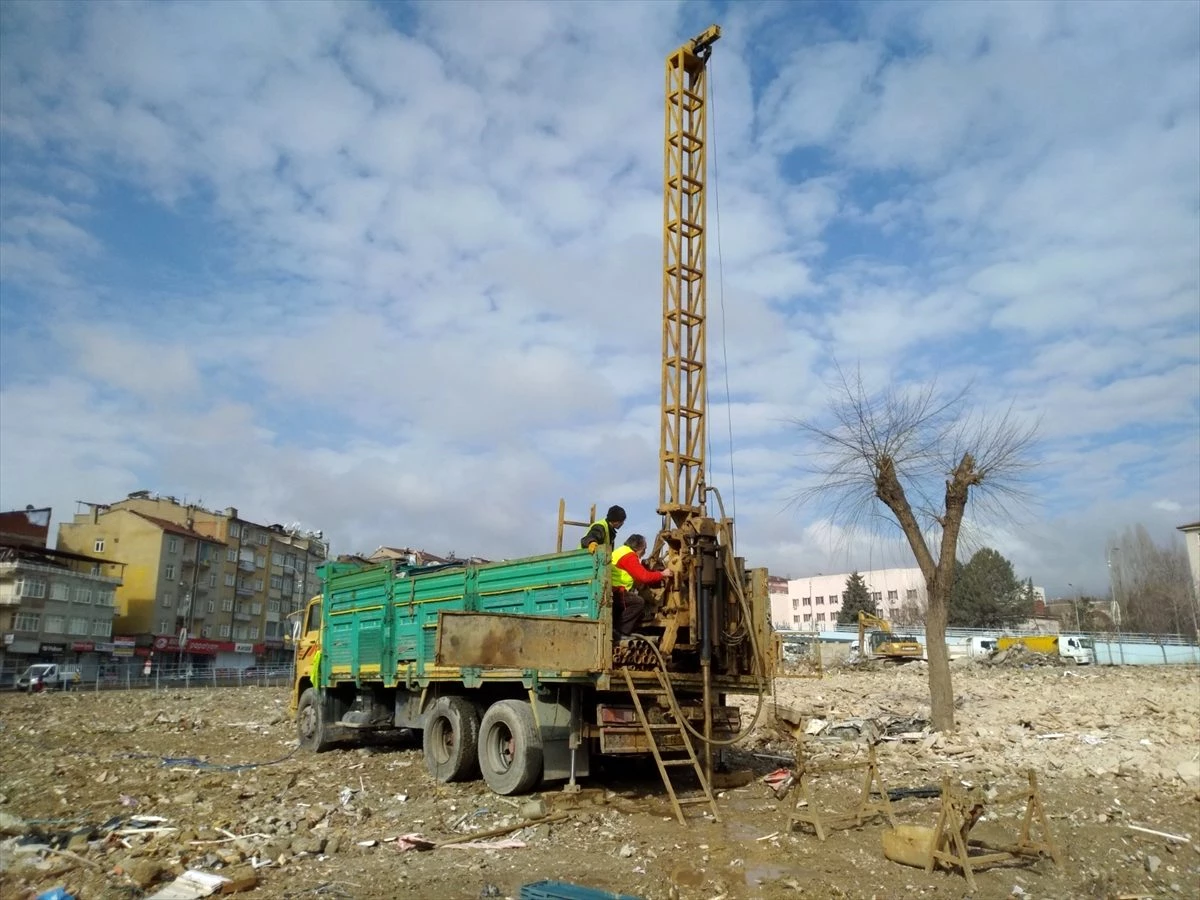 Elazığ\'da inşa edilecek konutlar için zemin etüt çalışmaları başladı