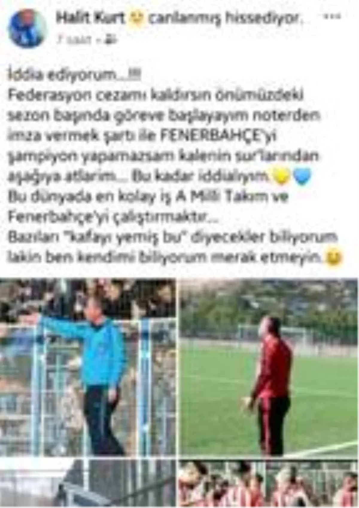 "Fenerbahçe\'yi şampiyon yapmazsam surlardan atlarım"