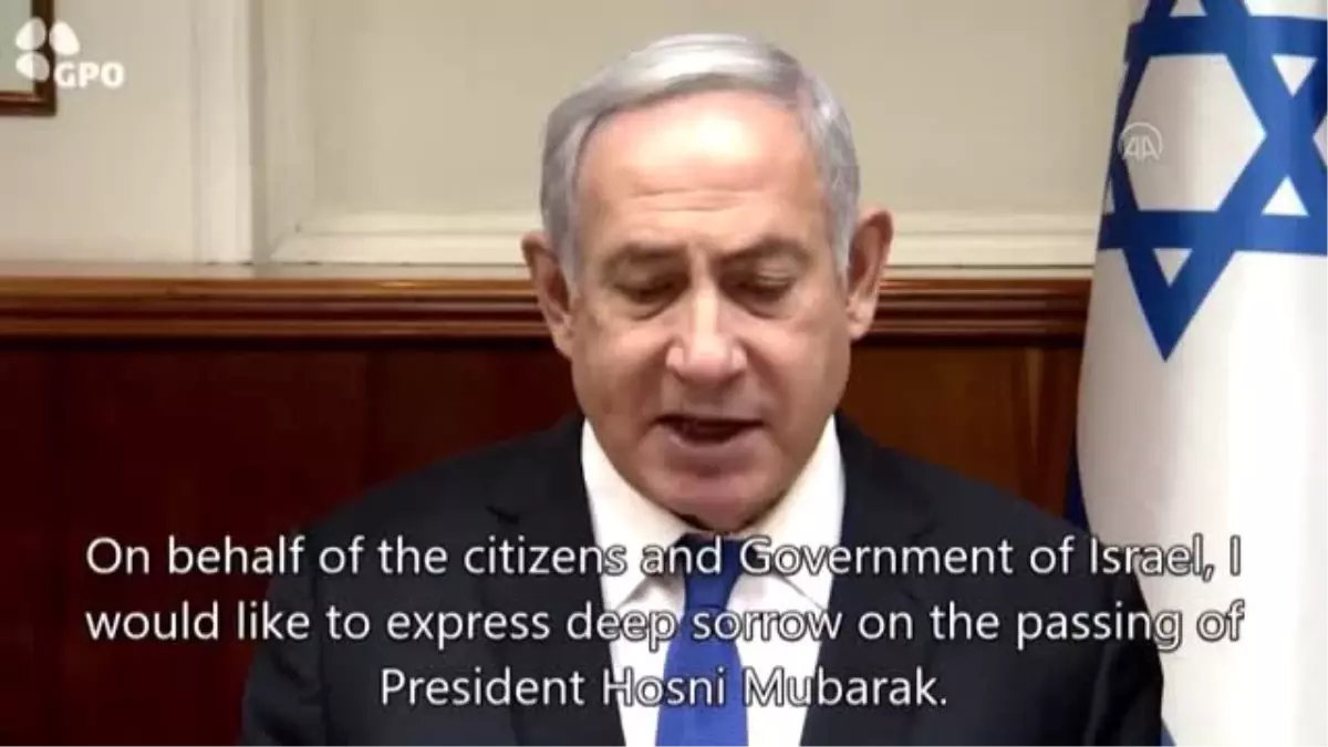 Netanyahu\'dan Mübarek için taziye mesajı