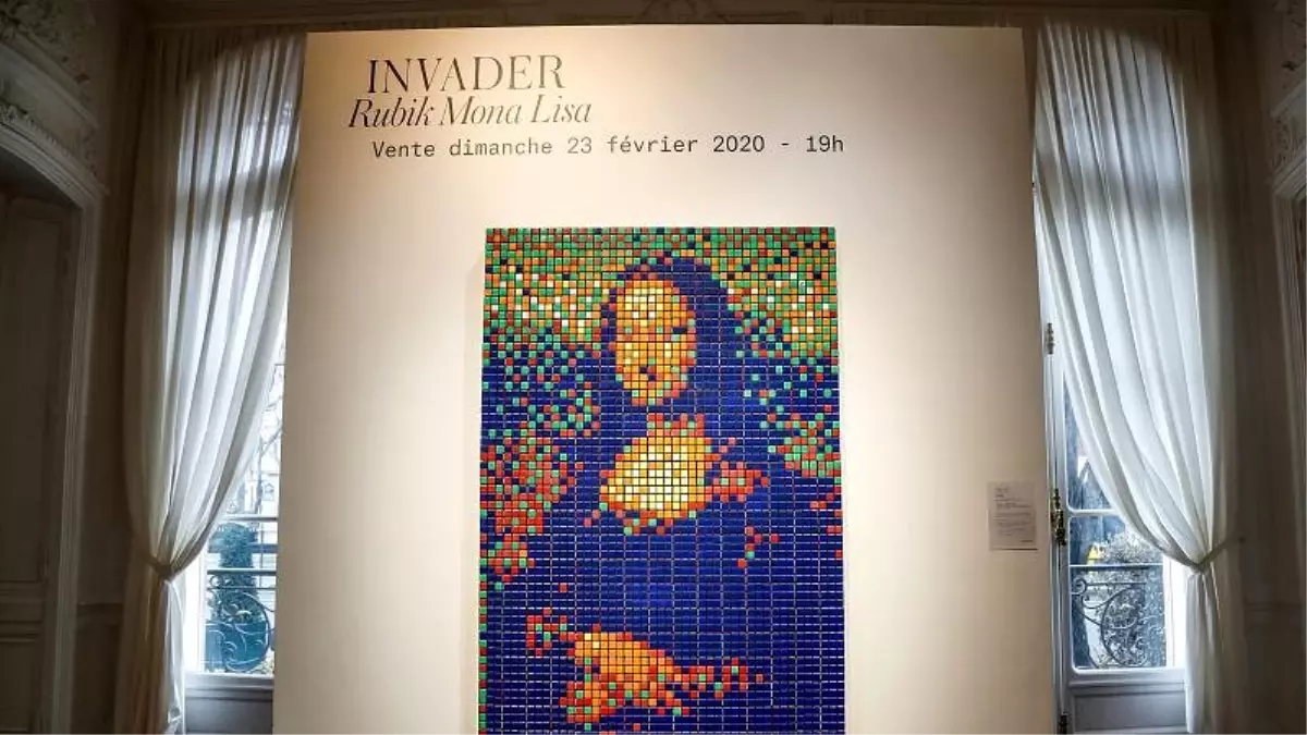 \'Rubik Mona Lisa\' tahminleri dörde katlayarak 480 bin euroya alıcı buldu