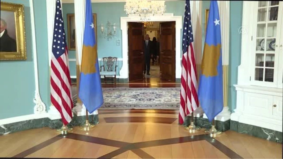ABD Dışişleri Bakanı Mike Pompeo Kosova Cumhurbaşkanı Haşim Taçi görüşmesi
