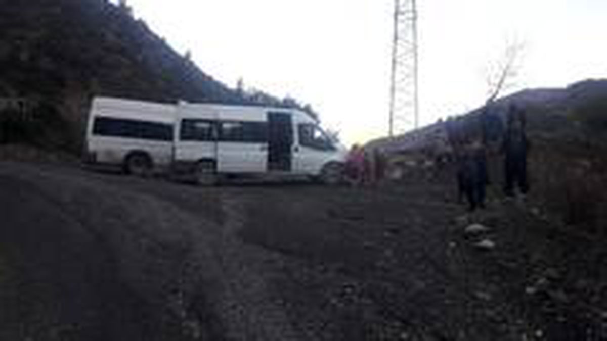 Heyelan anı kamerada